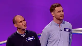 Johnny Vaughan and Toby Tarrant on Pointless Celebrities
