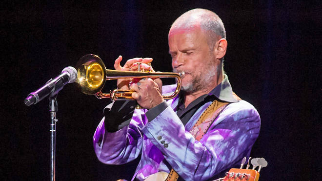 Flea performs at Pathway To Paris event at The Masonic Auditorium on September 14, 2018 in San Francisco, California.