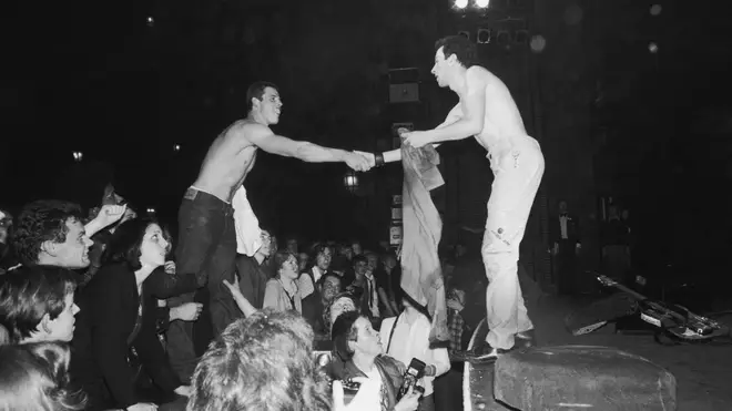 The Clash live in 1977