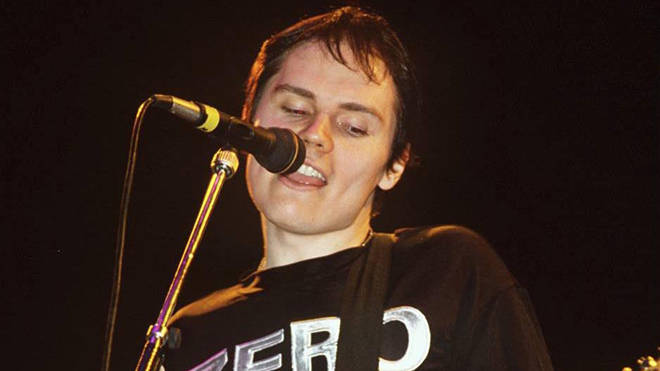 Billy Corgan performing with Smashing Pumpkins at Reading Festival, 25 August 1995