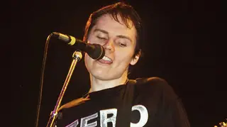 Billy Corgan performing with Smashing Pumpkins at Reading Festival, 25 August 1995