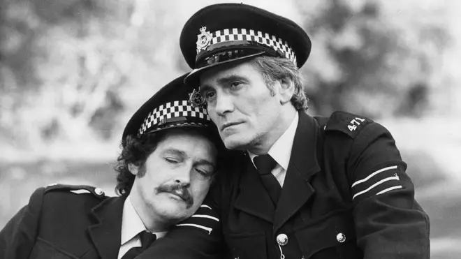 Tommy Cannon and Bobby Ball in their feature film, The Boys In Blue (1982)