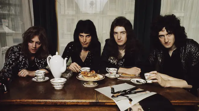 Queen in Freddie Mercury's flat, Holland Road, West Kensington in 1974