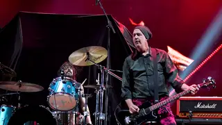 Foo Fighters Dave Grohl and Krist Novselic perform Nirvana tracks at CalJam 2018