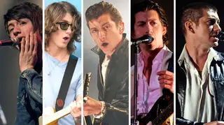 Alex Turner of Arctic Monkeys throughout the years