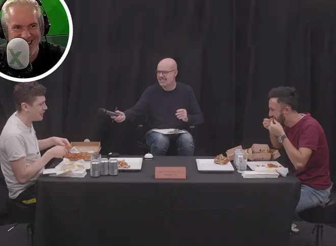 Sam and Matt have their chicken wings challenge rematch on The Chris Moyles Show