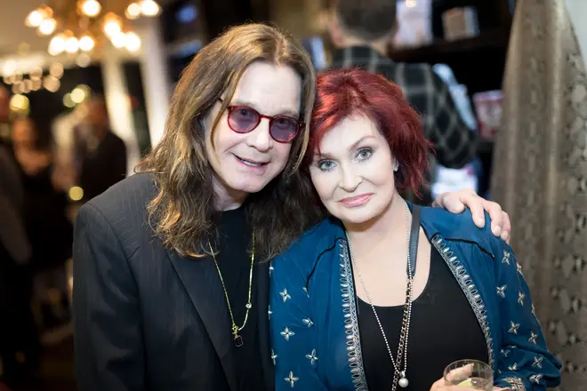 Ozzy Osbourne and Sharon Osbourne attend the Billy Morrison - Aude Somnia Solo Exhibition at Elisabeth Weinstock on September 28, 2017