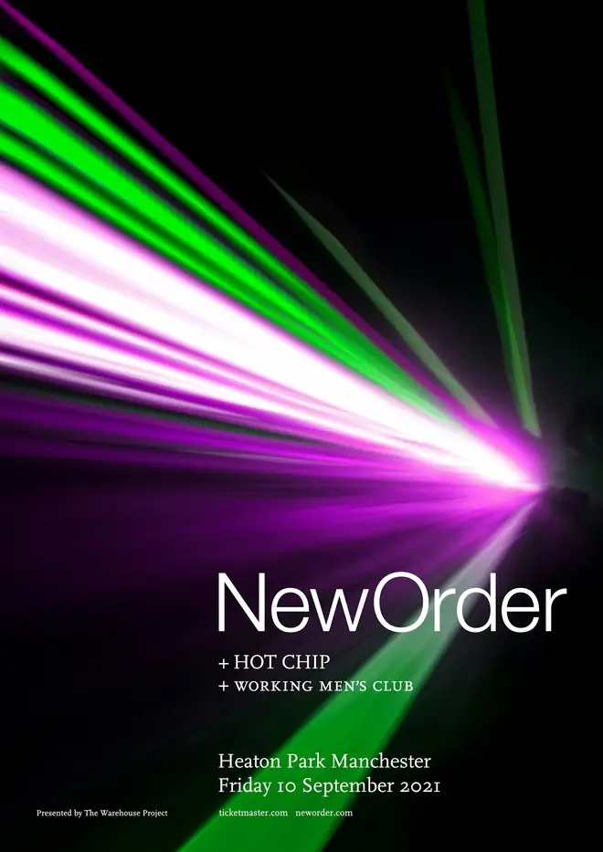 New Order at Heaton Park 2021 poster