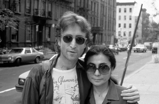 The Beatles' John Lennon with Yoko Ono in 1980
