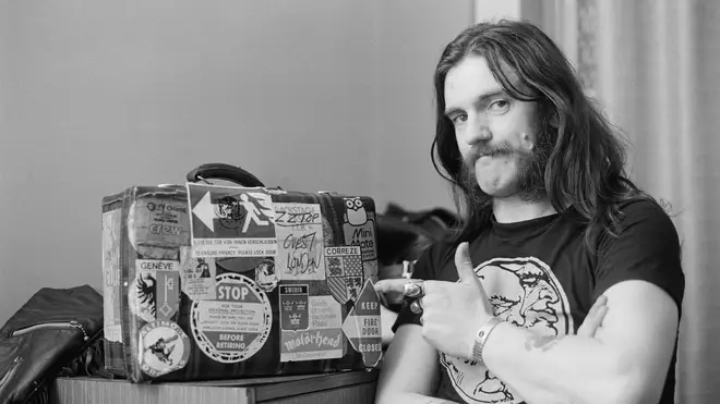 Lemmy, backstage at City Hall in Newcastle, 1982
