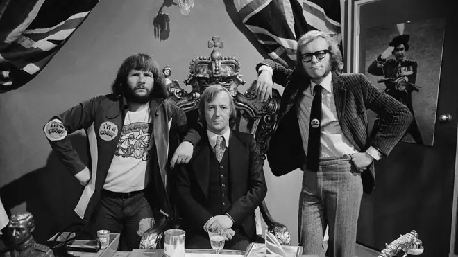 The Goodies in 1972: Bill Oddie, Tim Brooke-Taylor and Graeme Garden
