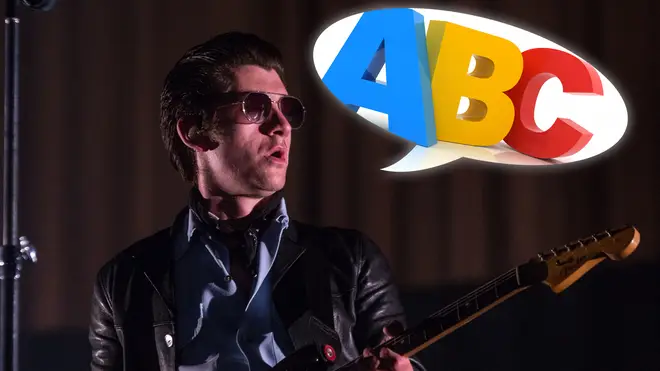 Arctic Monkeys' Alex Turner and ABC in a speech bubble