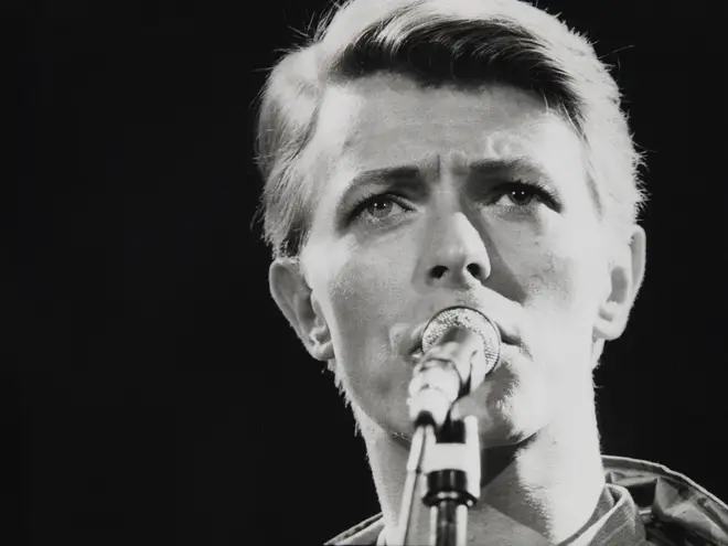 David Bowie performing live in 1978