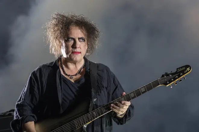 Robert Smith onstage with The Cure in October 2019