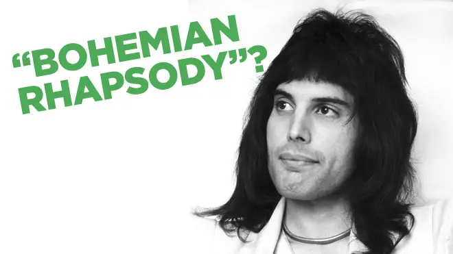 Do the words "Bohemian Rhapsody" appear in the lyrics to the famous Queen song?