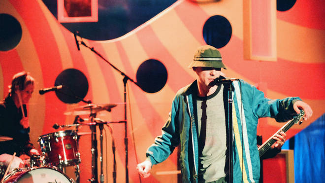 New Radicals perform on The Tonight Show With Jay Leno in 1999