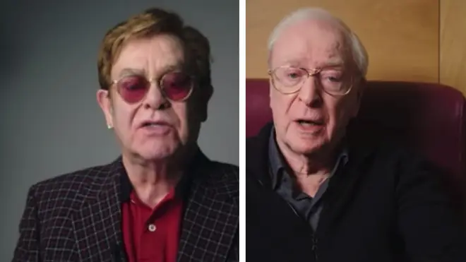Elton John and Michael Caine appear in NHS advert