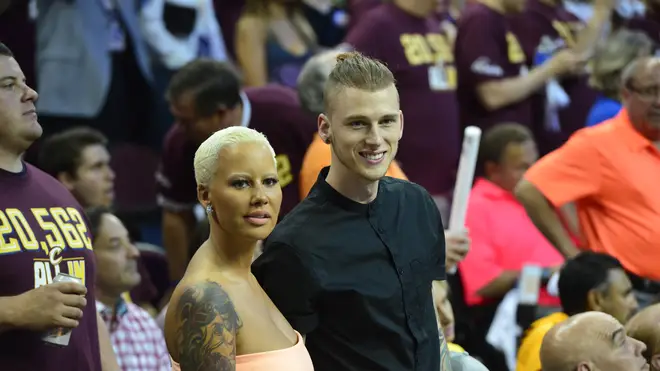 Amber Rose and Machine Gun Kelly at the 2015 NBA Finals - Cleveland Cavaliers v Golden State Warriors