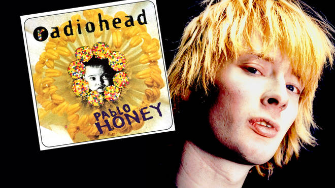 Thom Yorke in 1994 and Radiohead's debut album Pablo Honey