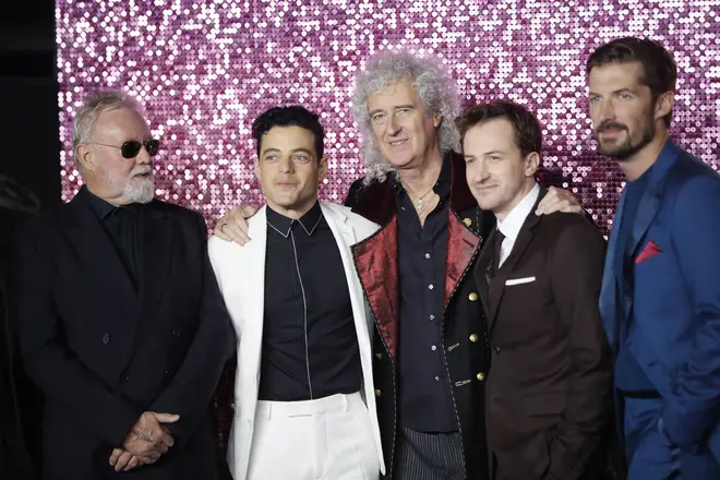 Roger Taylor and Brian May of Queen join the cast of Bohemian Rhapsody