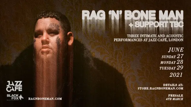 Rag'n'Bone Man announces intimate live dates