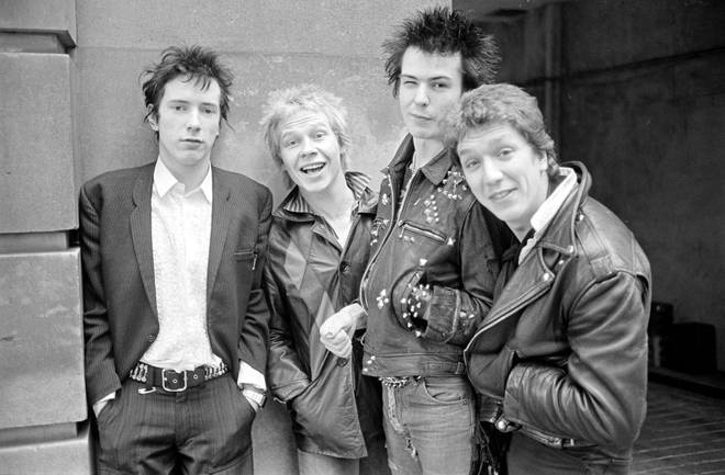 Punk rock band Sex Pistols in 1976