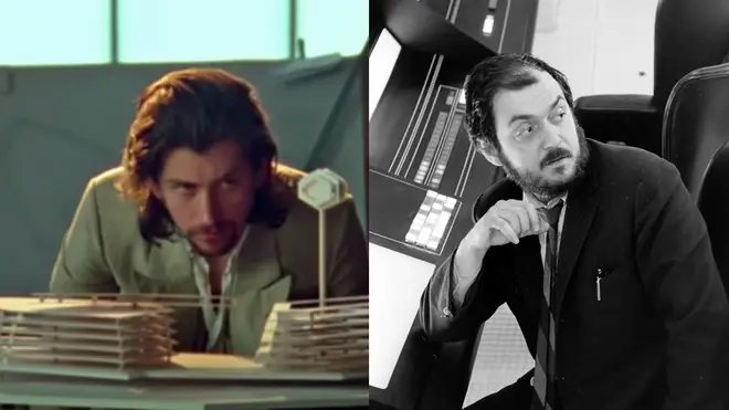Alex Turner surveys his Tranquility Base Hotel + Casino model; Stanley Kubrick on the space station set in 2001: A Space Odyssey (1968)