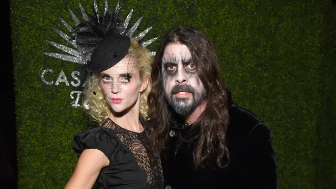 Jordyn Blum and Foo Fighters' Dave Grohl attend the Casamigos Halloween Party on October 26, 2018 in Beverly Hills, California
