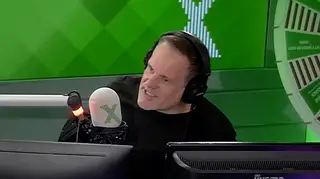 Chris catches Dom cheating on The Chris Moyles Show