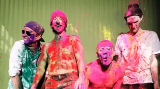 Red Hot Chili Peppers' Chad Smith, Anthony Kiedis, Flea and Josh Klinghoffer