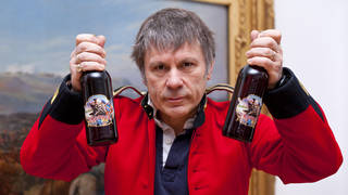 Bruce Dickinson launches Iron Maiden's Trooper beer back in 2013