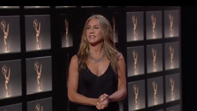 Jennifer Aniston during Walt Disney Television's Coverage of The 72nd Annual Emmy Awards