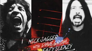 Mick Jagger and Dave Grohl in the video for Eazy Sleazy