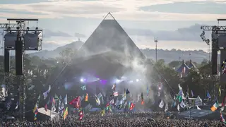 Glastonbury's Pyramid Stage in 2017