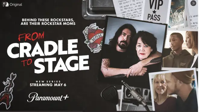 Dave Grohl and his mother Virginia in From Cradle To Stage documentary series