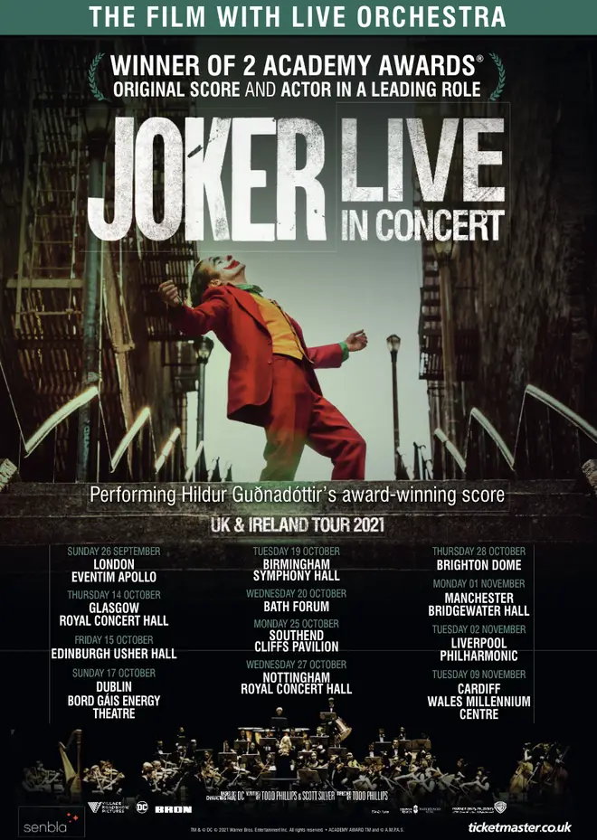 JOKER - Live In Concert will premiere in London on 26 September 2021