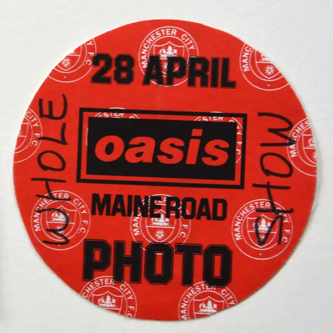 A photographer's pass from the second Maine Road Oasis show