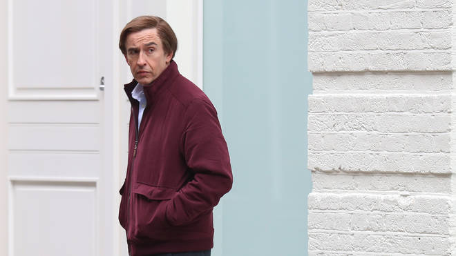 teve Coogan seen filming scenes for the first series of This Time With Alan Partridge, February 2018