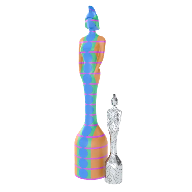 The BRIT Awards 2021 statuettes