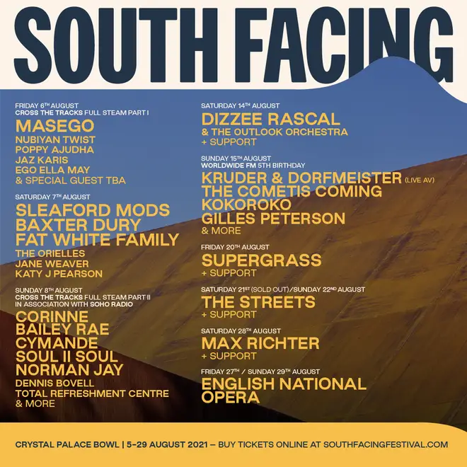 South Facing Festival line-up