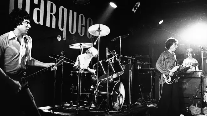 The Tom Robinson Band at the Marquee Club, London, October 1977.