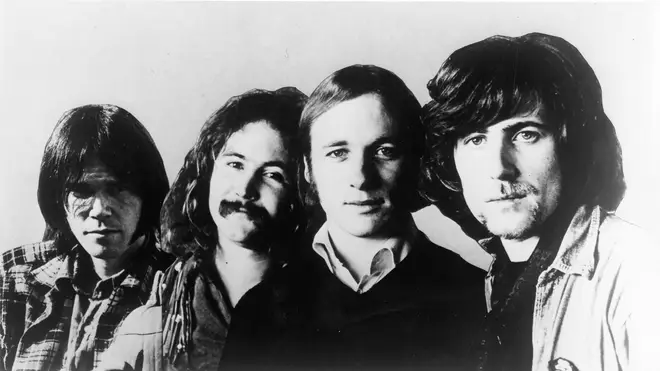 Neil Young, David Crosby, Stephen Stills and Graham Nash in 1970.