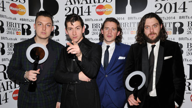That rock'n'roll, eh? Arctic Monkeys at the Brit Awards, Press Room, 19 February 2014