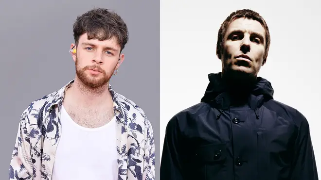 Tom Grennan and former Oasis frontman Liam Gallagher