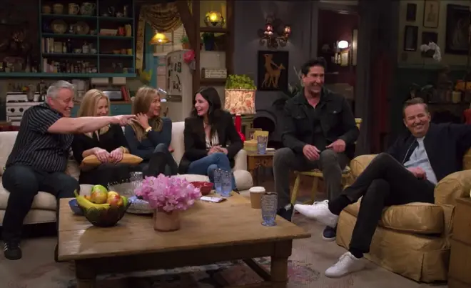 The Friends cast return to the set in Friends: The Reunion