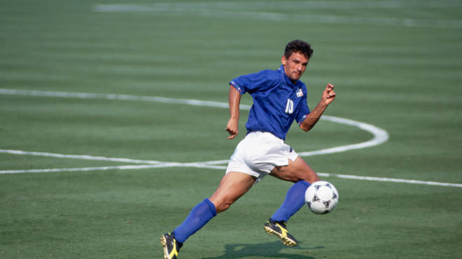 Roberto Baggio ha giocato per l'Italia nella partita della Coppa del Mondo 1994 contro la Bulgaria