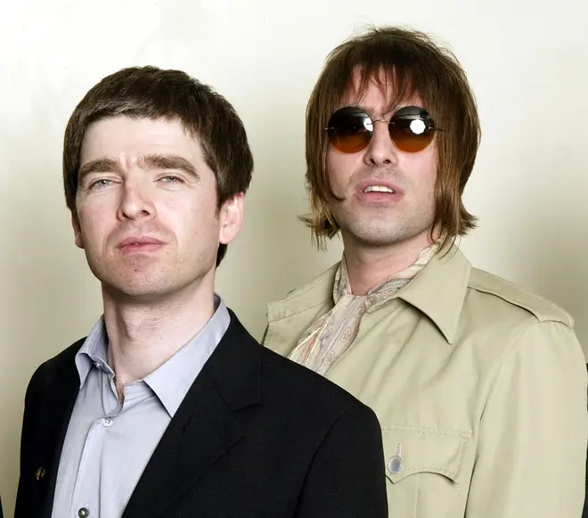 Noel and Liam Gallagher at the Teenage Cancer Trust show at the Royal Albert Hall on March 26, 2003