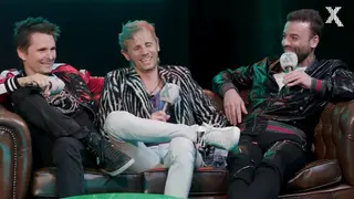 Matt Bellamy, Dominic Howard and Chris Wolstenholme at Radio X Presents... A Evening In Conversation with Muse