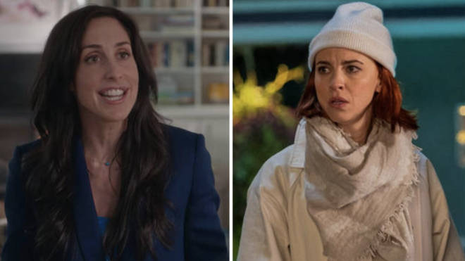 Catherine Reitman and Dani Kind star as Kate and Anne in Workin' Moms