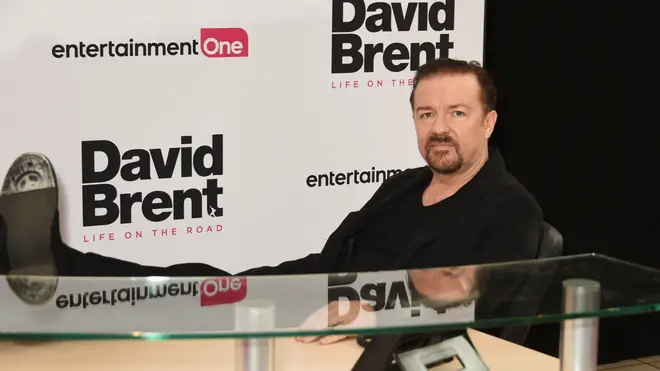 Ricky Gervais attends the World Premiere of David Brent: Life On The Road in August 2016